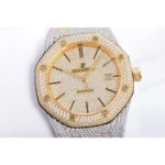 Royal Oak 41mm 15400 Iced Out Steel/Yellow Gold in Stick Markers - Image 12