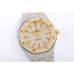 Royal Oak 41mm 15400 Iced Out Steel/Yellow Gold in Stick Markers - Image 14