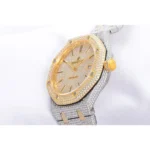 Royal Oak 41mm 15400 Iced Out Steel/Yellow Gold in Stick Markers - Image 3