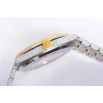 Royal Oak 41mm 15400 Iced Out Steel/Yellow Gold in Stick Markers - Image 6