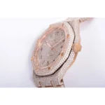 Royal Oak 41mm 15400 Iced Out Rose Gold in Arabic Markers - Image 5