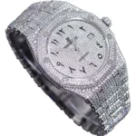 Royal Oak 41mm 15400 Iced Out Steel in Arabic Markers - Image 2