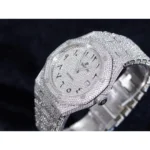 Royal Oak 41mm 15400 Iced Out Steel in Arabic Markers - Image 6