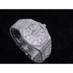 Royal Oak 41mm 15400 Iced Out Steel in Stick Markers - Image 3
