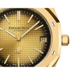A&P ROYAL OAK "JUMBO" Smoked Yellow Gold-Toned Dial 39mm - Image 2