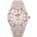 Royal Oak 41mm 15400 Iced Out Rose Gold in Stick Markers