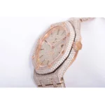 Royal Oak 41mm 15400 Iced Out Rose Gold in Stick Markers - Image 3
