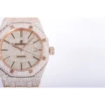 Royal Oak 41mm 15400 Iced Out Rose Gold in Stick Markers - Image 5