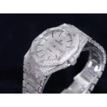 Royal Oak 41mm 15400 Iced Out Steel in Stick Markers - Image 7