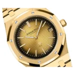 A&P ROYAL OAK "JUMBO" Smoked Yellow Gold-Toned Dial 39mm - Image 3