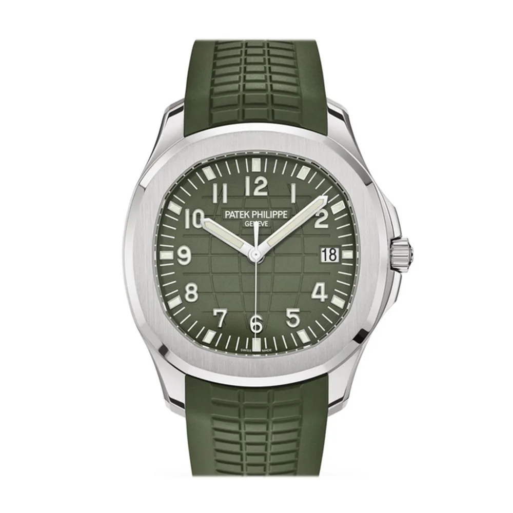 P0897-1 Patek Philippe Aquanaut Khaki Green Dial Watch 5168G-010 - Image 1