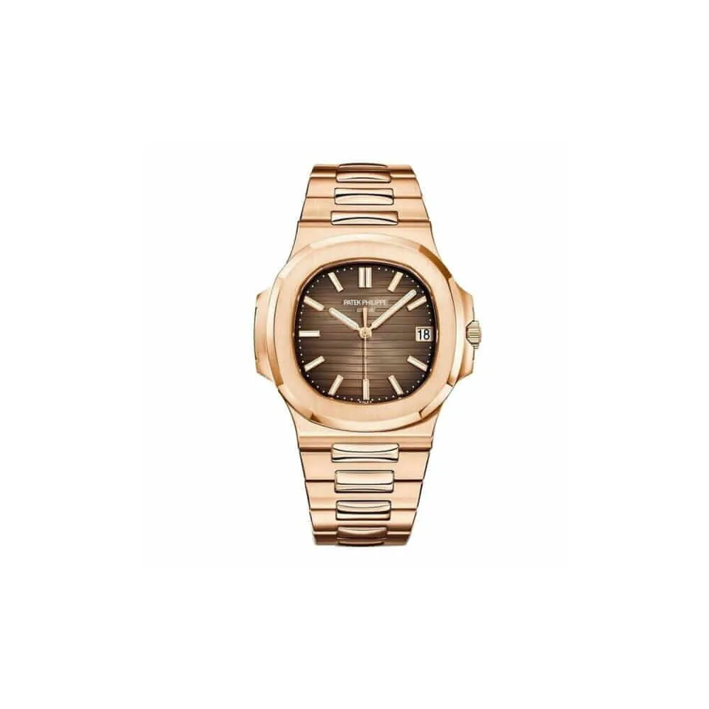 P0898-1 Patek Philippe Nautilus Rose Gold 5711-1R-001 with Light/Dark Brown Gradated dial - Image 1