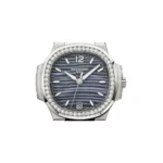 Patek Philippe Nautilus Blue Tinted Mother Of Pearl Dial Automatic Ladies Diamond Watch 7018/1A-010 - Image 5