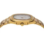 Patek Philippe Nautilus 3800 37MM White Dial With 18K Yellow Gold Bracelet - Image 3