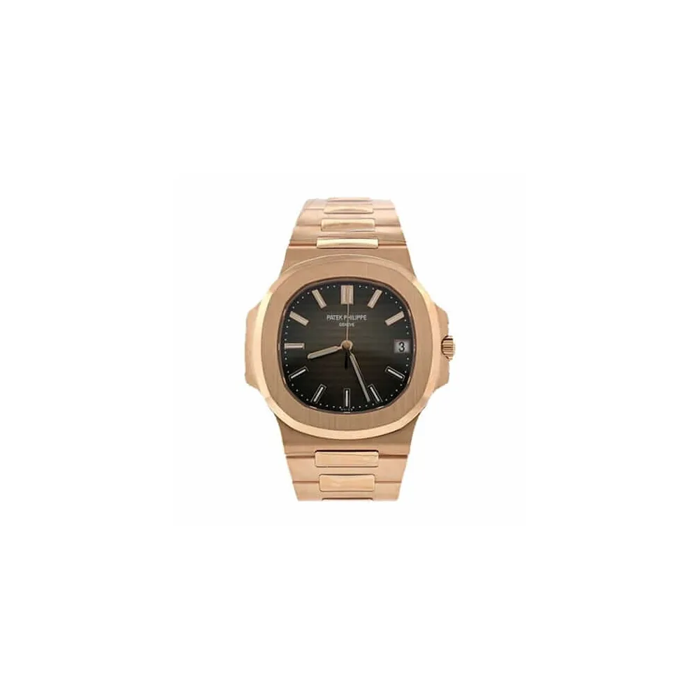 P0928-1 Patek Philippe Nautilus Rose Black Dial Replica - Image 1