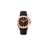 Patek Philippe Gold Brown Strap Replica - Image 2